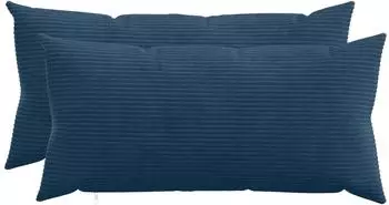 vidaXL Kissenbezug 2 pcs HEERLEN Marineblau 40 x 80 cm Cord