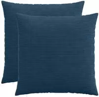 vidaXL Kissenbezug 2 pcs HEERLEN Marineblau 65 x 65 cm Cord