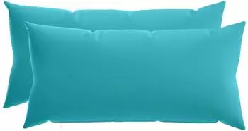 vidaXL Kissenbezug 2 pcs HEERLEN T&uuml;rkis 40 x 80 cm Polyester