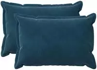 vidaXL Kissenbezug 2 pcs HOUTEN Blau 50 x 80 cm Samt