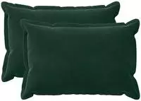 vidaXL Kissenbezug 2 pcs HOUTEN Dunkelgr&uuml;n 50 x 75 cm Samt