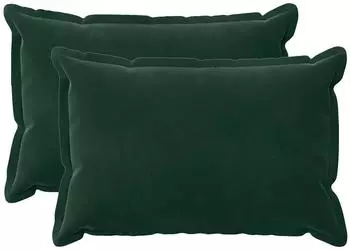 vidaXL Kissenbezug 2 pcs HOUTEN Dunkelgr&uuml;n 50 x 75 cm Samt