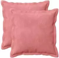 vidaXL Kissenbezug 2 pcs HOUTEN Rosa 40 x 40 cm Samt