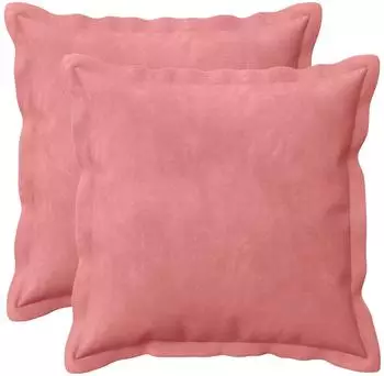 vidaXL Kissenbezug 2 pcs HOUTEN Rosa 40 x 40 cm Samt