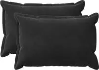 vidaXL Kissenbezug 2 pcs HOUTEN Schwarz 50 x 70 cm Samt