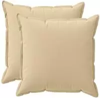 vidaXL Kissenbezug 2 stk. HOUTEN Beige 80 x 80 cm Polyester