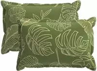 vidaXL Kissenbezug 2 stk. HOUTEN Blattdesign 50 x 70 cm Polyester