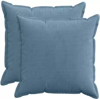 vidaXL Kissenbezug 2 stk. HOUTEN Blau 65 x 65 cm Cord