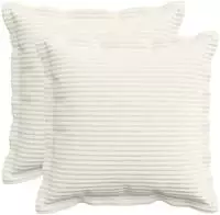 vidaXL Kissenbezug 2 stk. HOUTEN Creme 35 x 35 cm Cord