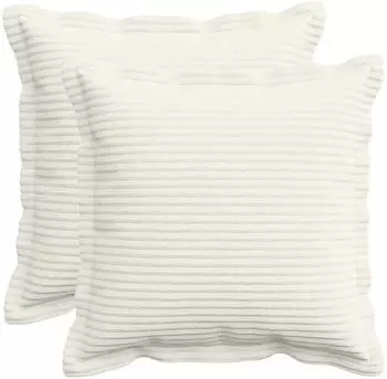 vidaXL Kissenbezug 2 stk. HOUTEN Creme 35 x 35 cm Cord