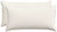 vidaXL Kissenbezug 2 stk. HOUTEN Creme 40 x 80 cm Cord