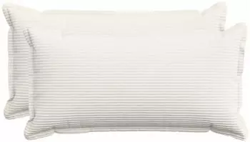 vidaXL Kissenbezug 2 stk. HOUTEN Creme 40 x 80 cm Cord