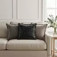 vidaXL Kissenbezug 2 stk. HOUTEN Dunkelgrau 40 x 40 cm Chenille-Stoff