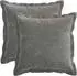 vidaXL Kissenbezug 2 stk. HOUTEN Dunkelgrau 45 x 45 cm Chenille-Stoff
