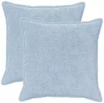 vidaXL Kissenbezug 2 stk. HOUTEN Himmelblau 55 x 55 cm