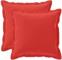 vidaXL Kissenbezug 2 stk. HOUTEN Rot 50 x 50 cm Polyester