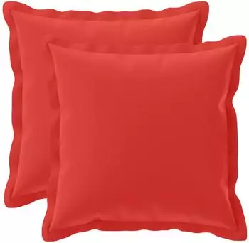 vidaXL Kissenbezug 2 stk. HOUTEN Rot 50 x 50 cm Polyester