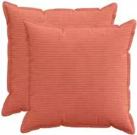 vidaXL Kissenbezug 2 stk. HOUTEN Rot-Orange 80 x 80 cm Cord