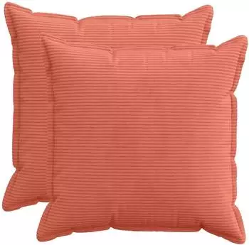 vidaXL Kissenbezug 2 stk. HOUTEN Rot-Orange 80 x 80 cm Cord