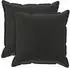 vidaXL Kissenbezug 2 stk. HOUTEN Schwarz 70 x 70 cm Polyester