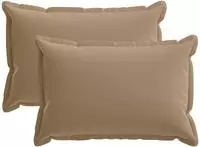 vidaXL Kissenbezug 2 stk. HOUTEN Taupe 40 x 60 cm Polyester