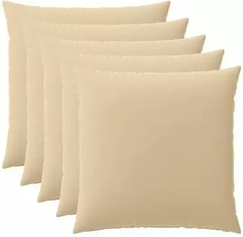 vidaXL Kissenbezug 6 pcs HEERLEN Beige 60 x 60 cm Polyester