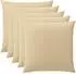 vidaXL Kissenbezug 6 pcs HEERLEN Beige 60 x 60 cm Polyester