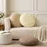 vidaXL Kissenbezug 6 pcs HEERLEN Beige Ø 60 cm Polyester