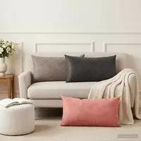 vidaXL Kissenbezug 6 pcs HEERLEN Hellgrau 40 x 80 cm Samt