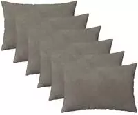vidaXL Kissenbezug 6 pcs HEERLEN Hellgrau 50 x 75 cm Samt