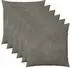 vidaXL Kissenbezug 6 pcs HEERLEN Hellgrau 60 x 60 cm Samt