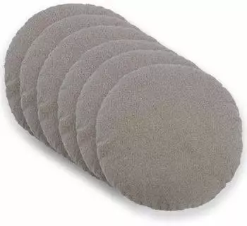 vidaXL Kissenbezug 6 pcs HEERLEN Hellgrau &Oslash; 50 cm Boucl&eacute;