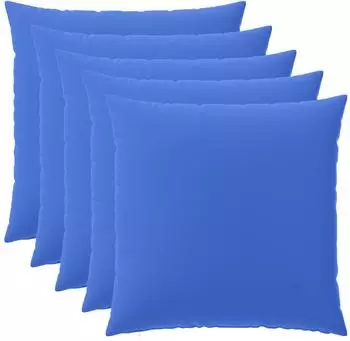 vidaXL Kissenbezug 6 pcs HEERLEN K&ouml;nigsblau 65 x 65 cm Polyester
