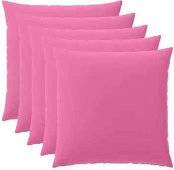 vidaXL Kissenbezug 6 pcs HEERLEN Rosa 65 x 65 cm Polyester