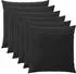 vidaXL Kissenbezug 6 pcs HEERLEN Schwarz 60 x 60 cm Samt
