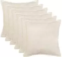 vidaXL Kissenbezug 6 pcs HOUTEN Creme 45 x 45 cm Boucl&eacute;