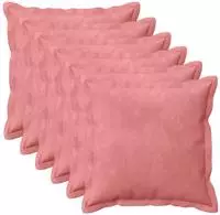vidaXL Kissenbezug 6 pcs HOUTEN Rosa 30 x 30 cm Samt