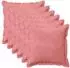vidaXL Kissenbezug 6 pcs HOUTEN Rosa 30 x 30 cm Samt