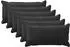 vidaXL Kissenbezug 6 pcs HOUTEN Schwarz 40 x 80 cm Samt