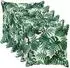 vidaXL Kissenbezug 6 stk. HOUTEN Blattmuster 60 x 60 cm Polyester