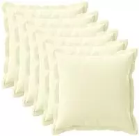 vidaXL Kissenbezug 6 stk. HOUTEN Creme 70 x 70 cm Polyester
