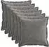 vidaXL Kissenbezug 6 stk. HOUTEN Dunkelgrau 50 x 50 cm Chenille-Stoff