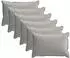 vidaXL Kissenbezug 6 stk. HOUTEN Grau 50 x 75 cm Polyester