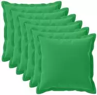 vidaXL Kissenbezug 6 stk. HOUTEN Gr&uuml;n 70 x 70 cm Polyester