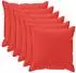 vidaXL Kissenbezug 6 stk. HOUTEN Rot 45 x 45 cm Polyester