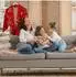 Relaxdays Paravent Holz Natur 4-teilig 180 cm x 180 cm x 2 cm