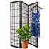 Relaxdays Paravent Bambus Holz Stoff Schwarz 3-teilig Freistehend Faltbar 170 cm x 120 cm 4 kg