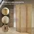 ML-Design Paravent 3-Teilig Kobe Natur Raumteiler 170x121 cm aus Paulownia-Holz