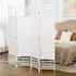 HomCom Room Divider Kiefernholz 160L x 1,5B x 170H cm Weiß