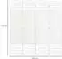 HomCom Room Divider Kiefernholz 160L x 1,5B x 170H cm Weiß
